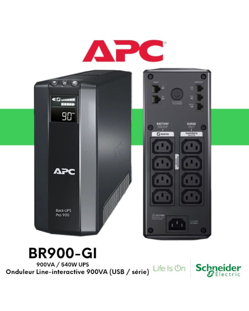 Amnakoo Onduleur APC Back UPS BR900GI 900VA USB Série