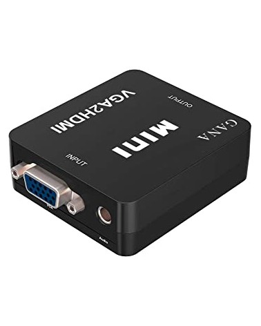 Câble Adaptateur VGA vers HDMI 1.8M avec Audio pour Ordinateur