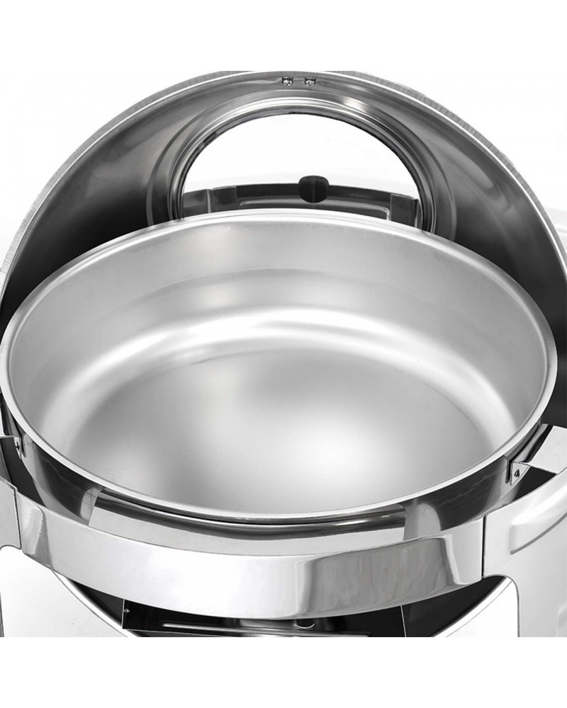 Chafing Dish Inox Rond De 6 Litres Argent Tsv