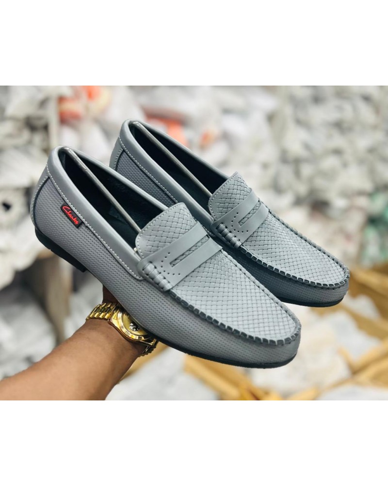 Mocassin gris homme best sale