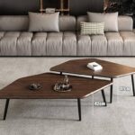 2 ensembles de table basse de salon de luxe lumière nordique simple-SBN