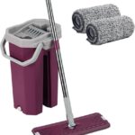 Balai serpillère professionnel avec 2 microfibres et seau-SBN