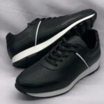 Basket CELIO Noir Perforé - Chaussures de luxe homme