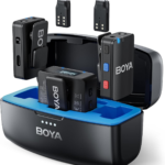 BOYA Microphone cravate sans fil pour iPhone, tablettes Android,