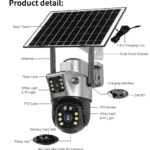 Caméra solaire intelligente 4K - 8 Mégapixels