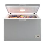 CONGELATEUR BEKO HORIZONTAL 550 LITRES AVEC VITRE GRIS CF380S