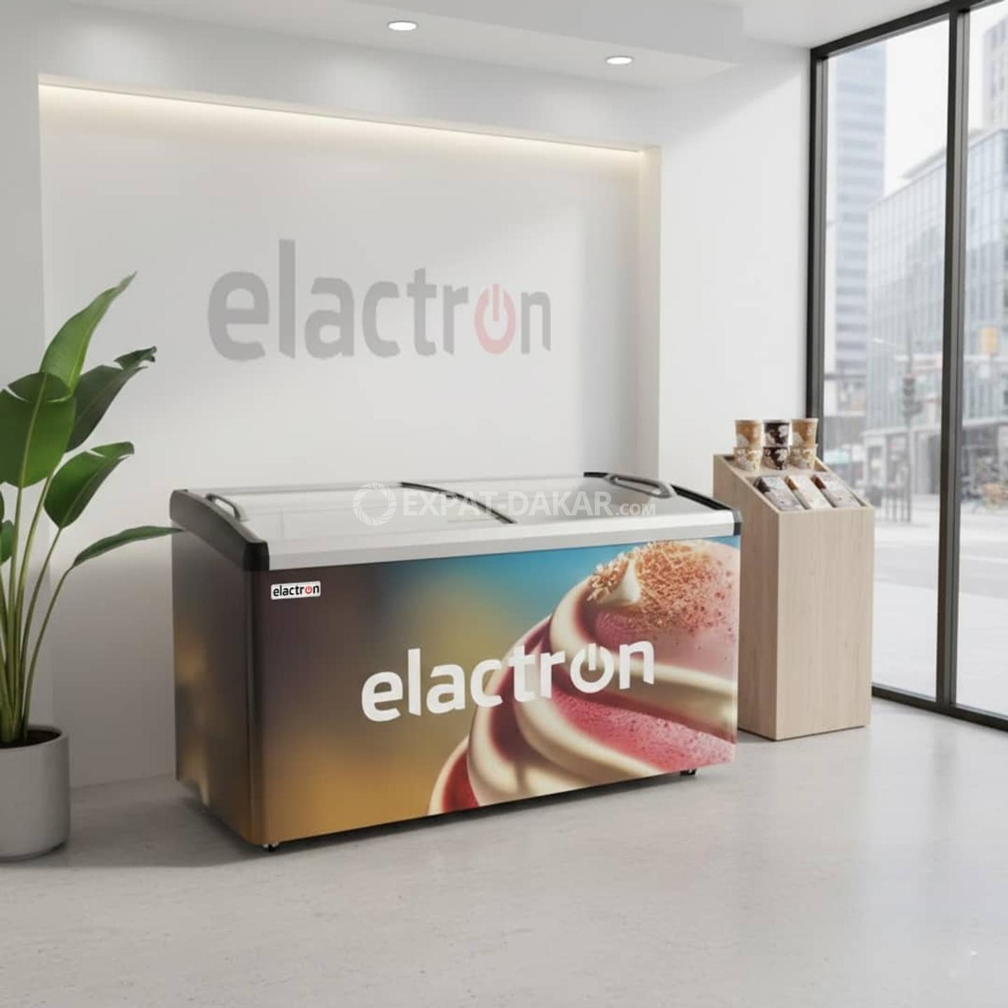 congelateur-horizontal-elactron-400l-vitrine-sd246jy-1.png Congélateur Horizontal Elactron 400L VITRINE SD246JY – Image 1