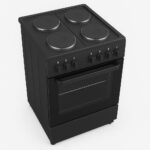 CUISINIERE ENDURO 4 FEUX 60X60 + FOUR ELECTRIQUE VENTILO TURBO NOIR AFS6004EEBIT