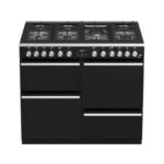 CUISINIERE ENDURO 7 FEUX 100x90 AVEC AFFICHAGE MULTI-FOURS GRIS PCK100X60X