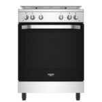 CUISINIERE HOTPOINT 4 FEUX A GAZ 60x60 FOUR A GAZ GRIS HS67G2PMX-IT-1