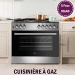 CUISINIERE ROCH 5 FEUX 90x60 INOX F9L50 G2IL - RGC90EG