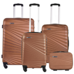 Ensemble de 4 sacs de voyage Coque rigide en polypropylène, serrure-FSV à combinaison