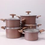 Ensemble marmite granite 5pcs