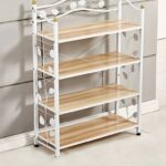 Étagère à Chaussures en Fer forgé - 4 étages - Montage Simple