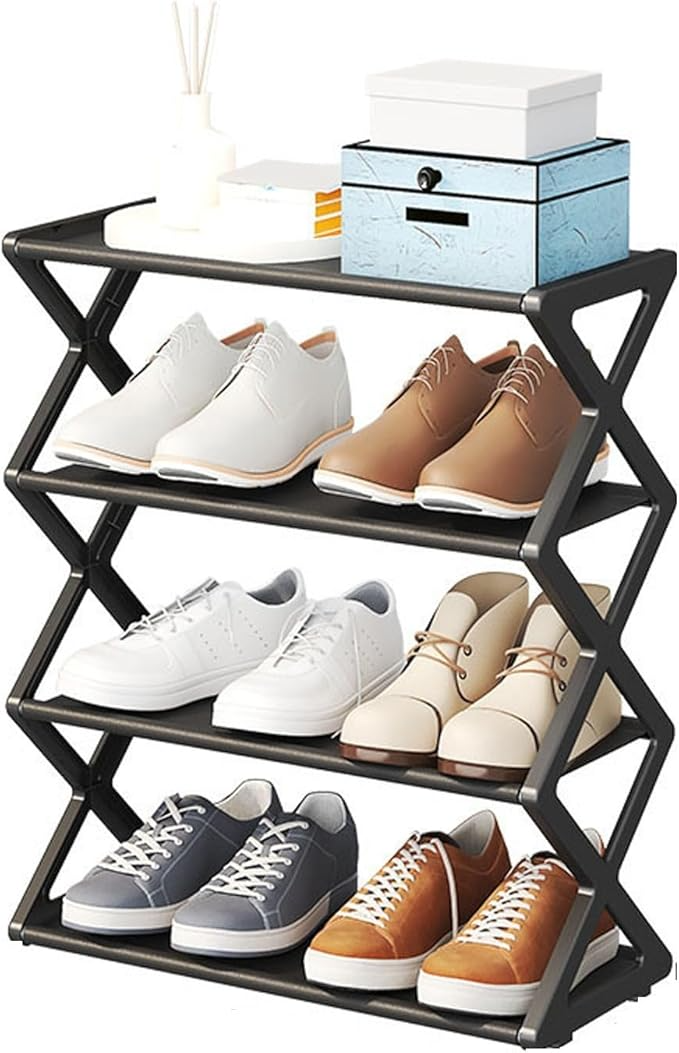 etagere-a-chaussures-mince-etagere-a-chaussures-assemblage-pliable-1.png Étagère à chaussures, mince, étagère à chaussures, assemblage, pliable, – Image 1