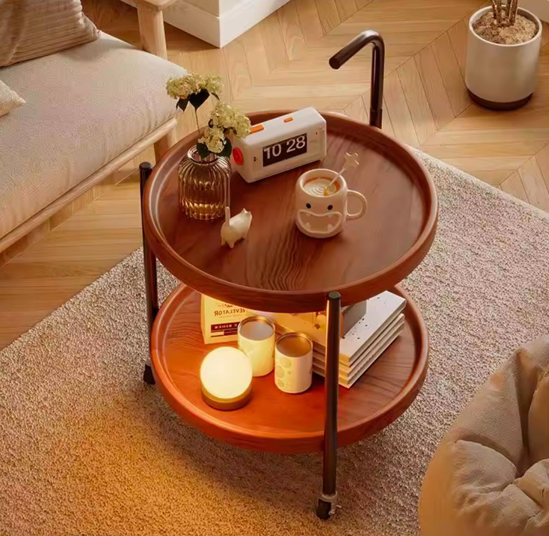 etageres-de-rangement-mobiles-a-2-niveaux-chariots-roulants-avec-roulettes-sbn-1.jpg Étagères de rangement mobiles à 2 niveaux, chariots roulants avec roulettes-SBN – Image 1