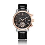 Montre automatique de luxe à tourbillon pour homme, phase de lune mécanique.