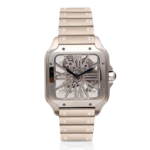 Montre Cartier Santos Skeleton en Argent
