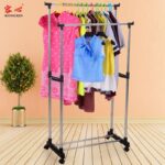 Penderie double barre en fer-TSV