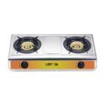 PLAQUE LEFON 2 FEUX A GAZ GRIS LFGS-3221