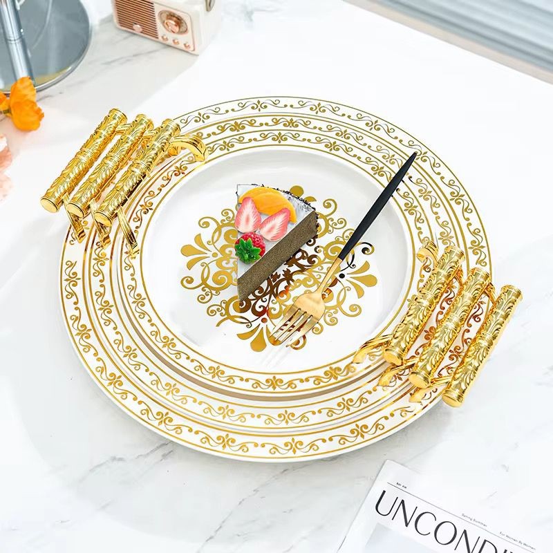 plateau-de-service-ottoman-de-luxe-avec-poignee-doree-1.jpg Plateau de service ottoman de luxe avec poignée dorée – Image 1