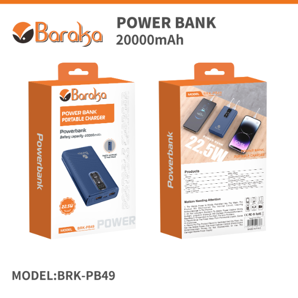 power-bank-20000mah-noir-avec-1-entree-type-c-2-sorties-usb-12-type-c-1.png Power Bank 20000mAh Noir Avec 1 Entrée Type-C + 2 Sorties USB 1/2 & Type-C – Image 1