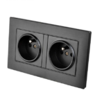 Prise d'alimentation multivoies en acier inoxydable 146 x 86 avec mise à la terre 16 A,