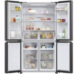 REFRIGERATEUR HAIER SIDE BY SIDE 4 PORTES GRIS HRF525MB