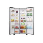 REFRIGERATEUR HISENSE SIDE BY SIDE 2 PORTES 668 LITRES INVERTER GRIS RS87WS