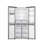 REFRIGERATEUR HISENSE SIDE BY SIDE 4 PORTES 470 LITRES AVEC FONTAINE INVERTER INOX RQ61WC4SA