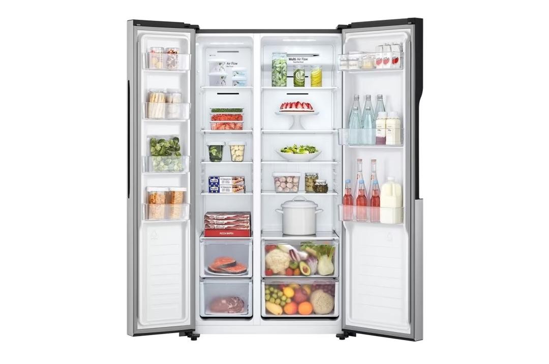 refrigerateur-lg-side-by-side-2-portes-519-litres-silver-gcfb507pqam-1.jpg REFRIGERATEUR LG SIDE BY SIDE 2 PORTES 519 LITRES SILVER GCFB507PQAM – Image 1