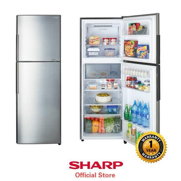 refrigerateur-sharp-2-portes-inverter-silver-sj-s390-ss-1.jpg REFRIGERATEUR SHARP 2 PORTES INVERTER SILVER SJ-S390-SS – Image 1