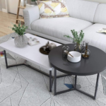 Table basse Combinée créative en bois pied en métal-SBN