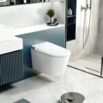 Toilette électrique murale en céramique Cuvette de Toilette intelligente à suspension murale automatique