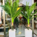 Vase - Pot de décoration avec plante artificielle