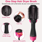 Sèche cheveux et brosse chauffante 4 en 1 outils de coiffure – Image 2