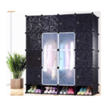 Armoire Penderie - Cube Montable et démontable 4 battants plus range chaussures