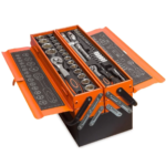 BOÎTE À OUTILS 85 PIÈCES EN MÉTAL CHROME VANADIUM