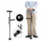 CANNE PLIABLE AVEC DEUXIÈME POIGNÉE PIVOTANTE ET ÉCLAIRAGE LED INTÉGRÉ-CIB