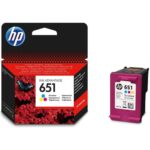 CARTOUCHE HP-651 COULEUR - TRICOLORE