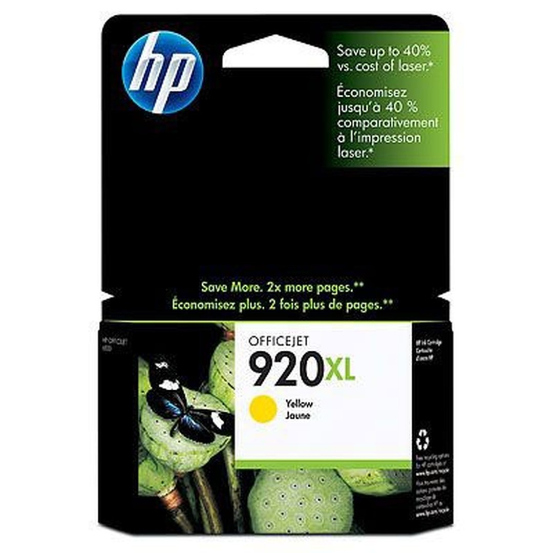 cartouche-hp-920xl-cd974ae-jaune.jpg Cartouche HP 920XL - (CD974AE) jaune – Image 1