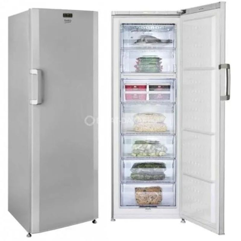 congelateur-beko-vertical-7-tiroirs-no-frost-silver-rfnz320l23s.jpg CONGELATEUR BEKO VERTICAL 7 TIROIRS NO FROST SILVER RFNZ320L23S – Image 1