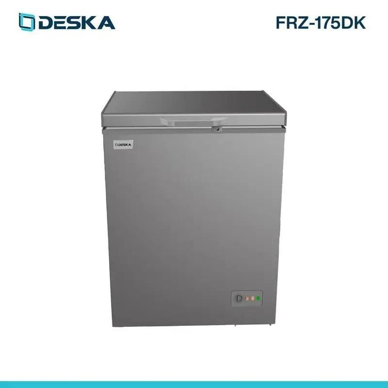 congelateur-deska-frz-175dk-horizontal-200-litres-silver.jpg CONGELATEUR DESKA FRZ-175DK HORIZONTAL 200 LITRES SILVER – Image 1
