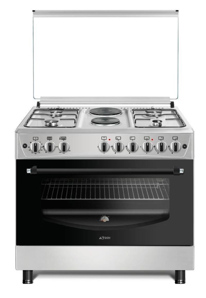 cuisiniere-astech-el42gel-9060-6feux-4feux-gaz-2feux-electrique.jpg CUISINIERE ASTECH EL42GEL 90/60 6FEUX - 4FEUX GAZ & 2FEUX ELECTRIQUE – Image 1