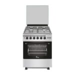 CUISINIERE CAC 4 FEUX 60X60 FULL OPTION INOX CAC60F