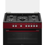 CUISINIERE Haier  5 FEUX 90X60 INOX Rouge