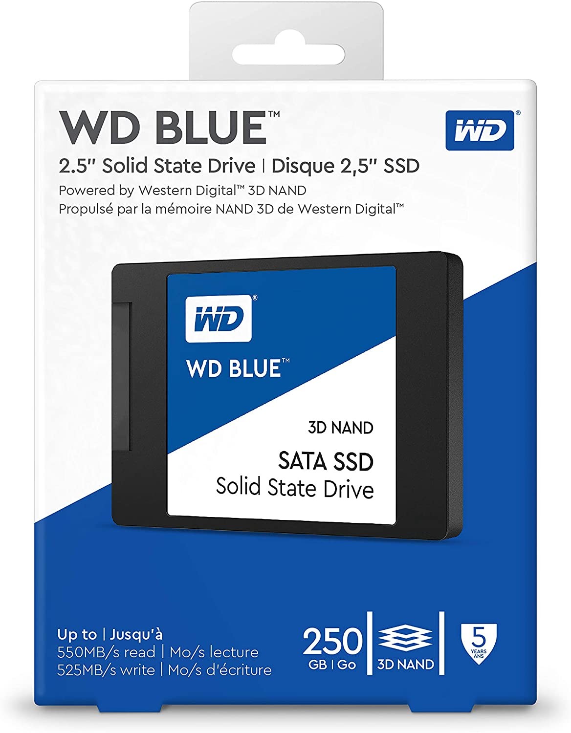 disque-dur-interne-ssd-wd-blue-250gb.jpg Disque dur interne SSD WD Blue 250GB – Image 1