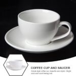 Ensemble tasse  et sous tasse en porcelaine 6pcs -FSV
