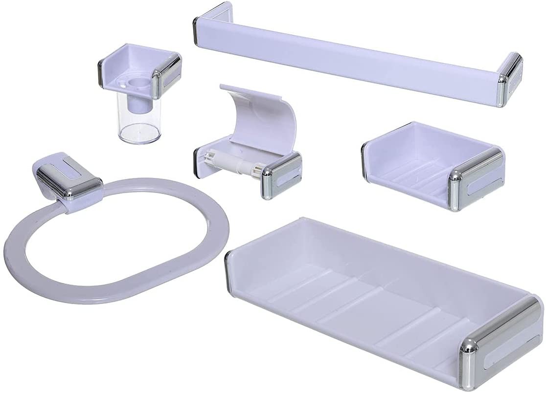 essemble-salle-de-bain-acitka-argent.jpg Essemble Salle de Bain Acitka - Argent – Image 1