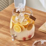 Fontaine Distributeur de boissons avec couvercle en verre